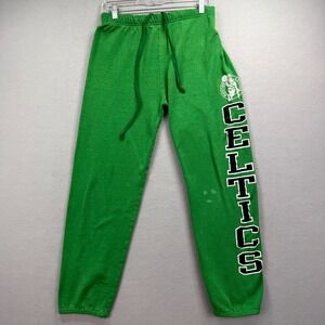 Vintage Boston Celtics Sweatpants Mens Medium 30x30* Green Logo 7 NBA Basketball